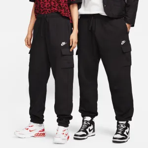 Nike - Men's Sweatpants,Women's Sweatpants,Jogger Sweatpants,Fleece Lined Sweatpants,Tapered Sweatpants Men,Custom Logo Sweatpants,Organic Cotton Sweatpants,Plus Size Women's Sweatpants Women - Club Fleece Cargo Sweatpant - Black/White