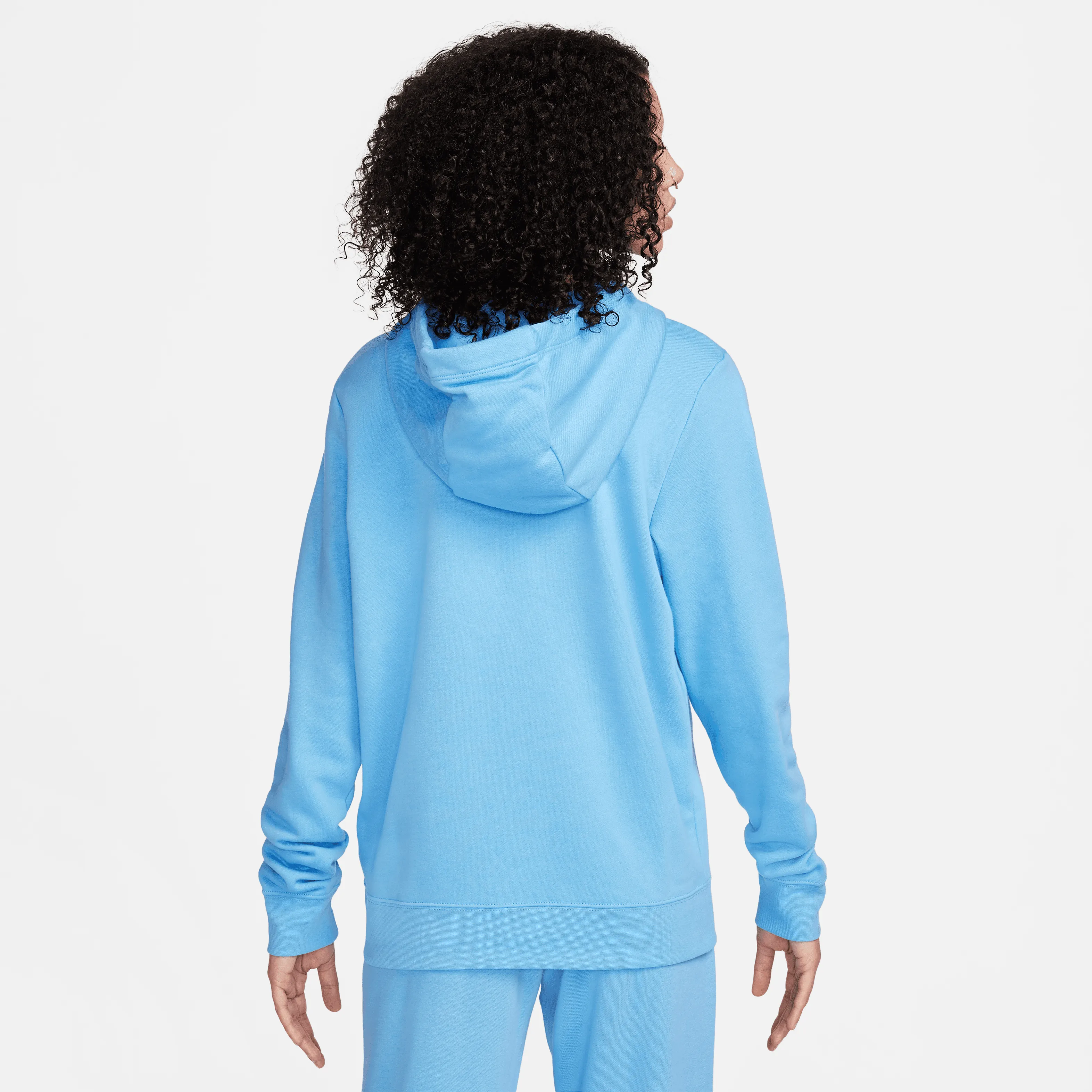 Nike - Men's Sweatpants,Women's Sweatpants,Jogger Sweatpants,Fleece Lined Sweatpants,Tapered Sweatpants Men,Custom Logo Sweatpants,Organic Cotton Sweatpants,Plus Size Women's Sweatpants Women - Club Pullover Hoodie - University Blue/White