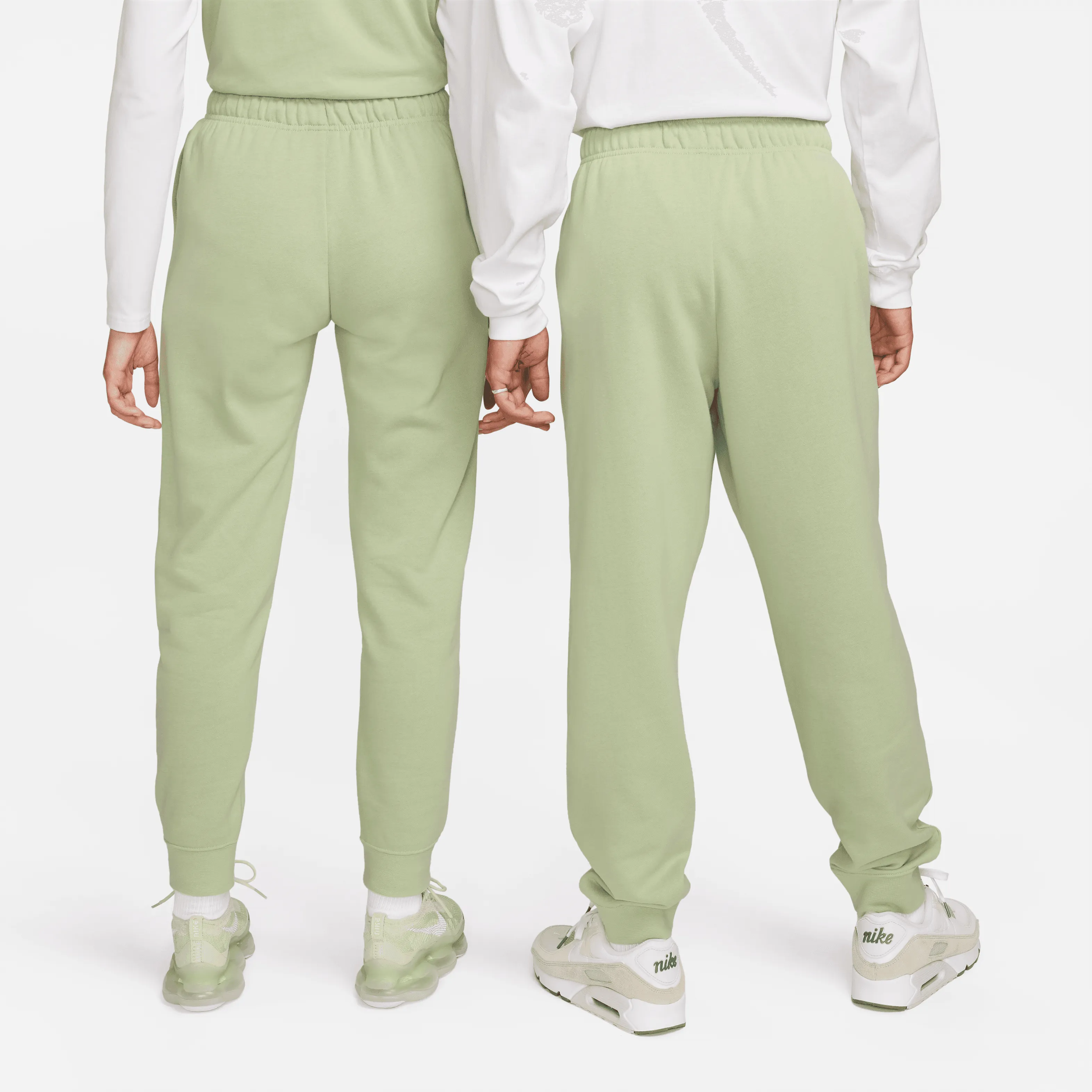 Nike - Men's Sweatpants,Women's Sweatpants,Jogger Sweatpants,Fleece Lined Sweatpants,Tapered Sweatpants Men,Custom Logo Sweatpants,Organic Cotton Sweatpants,Plus Size Women's Sweatpants Women - Standard Club Sweatpant - Honeydew/White