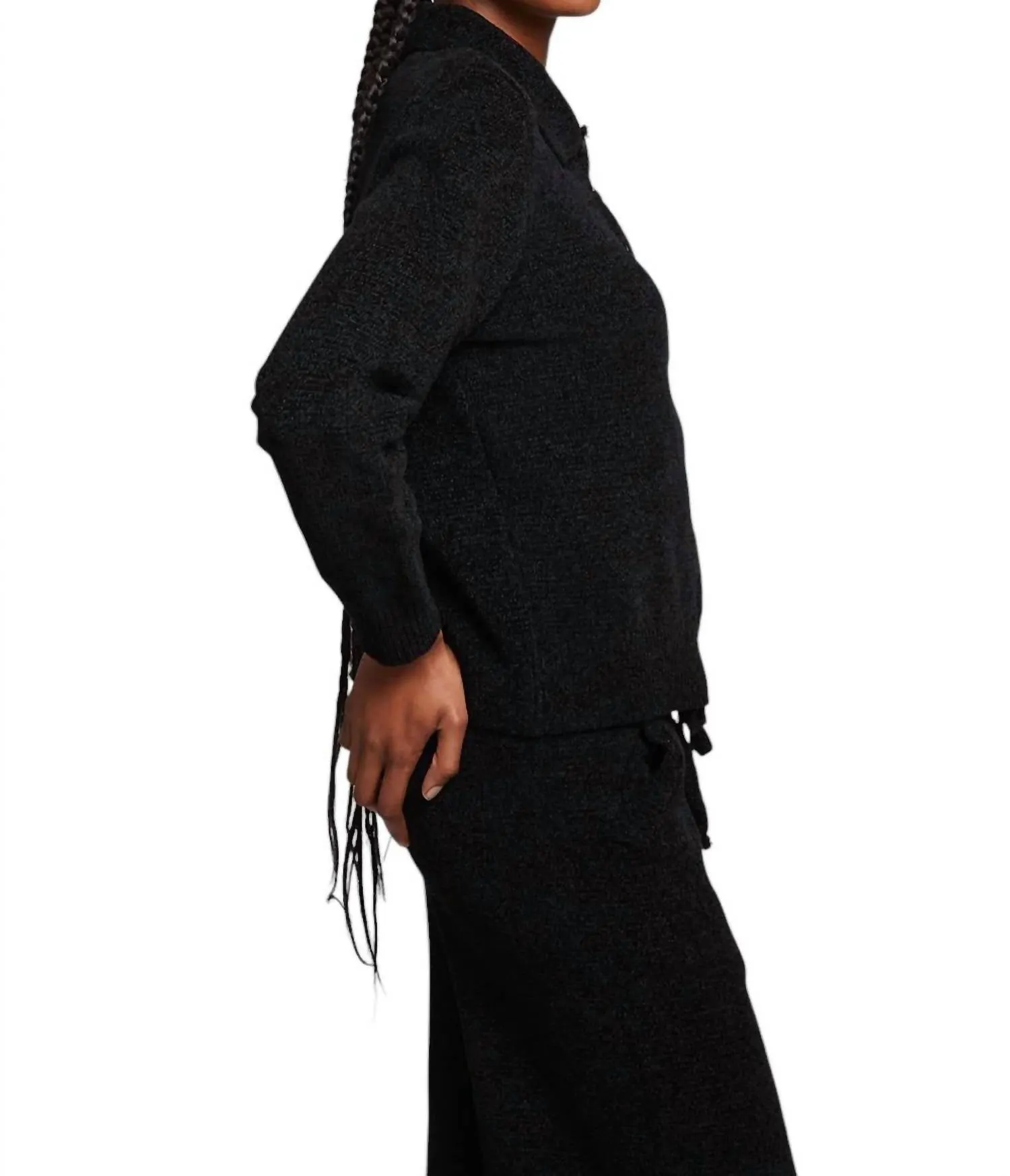 Noe Pullover Sweater In Licorice