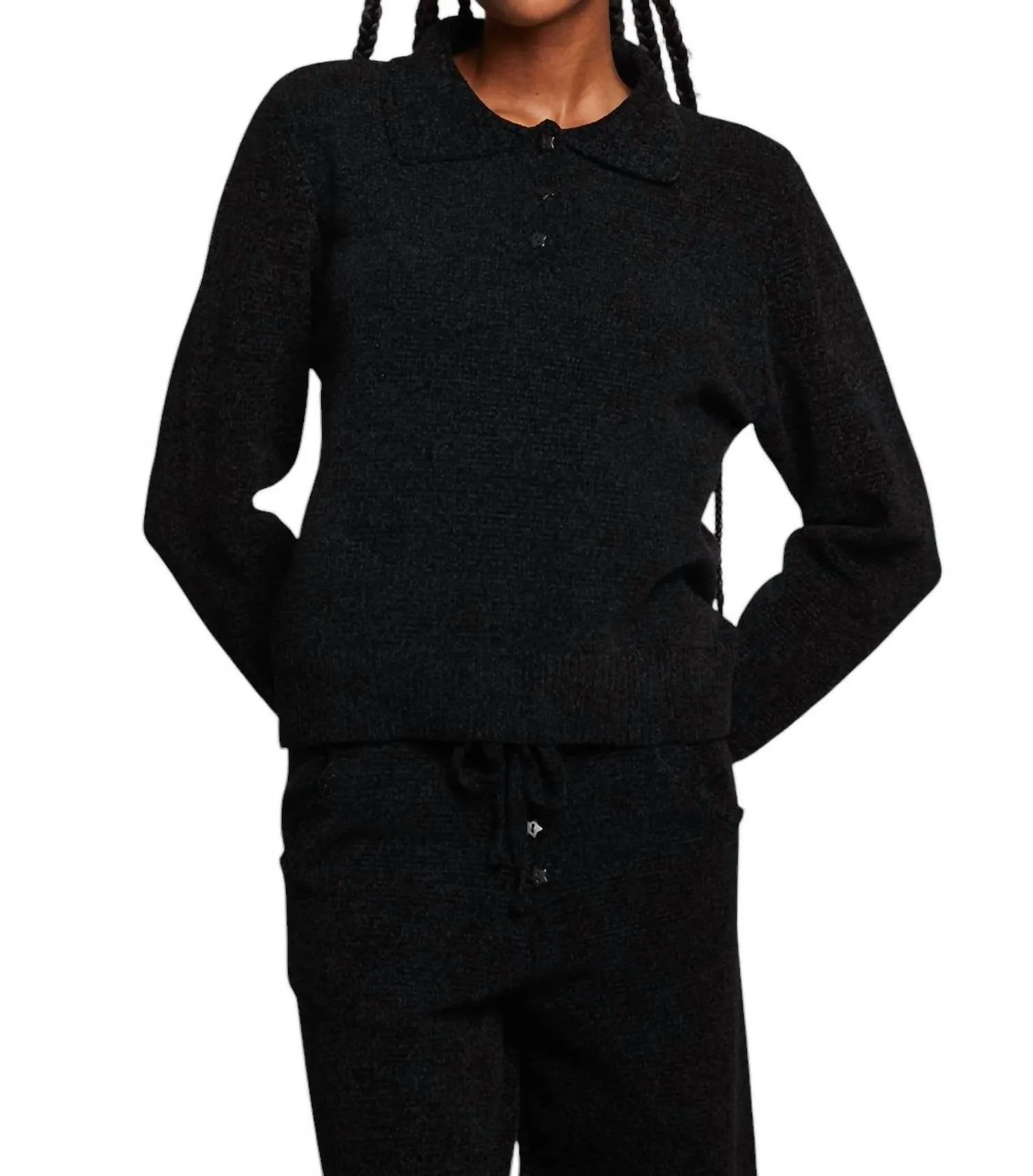 Noe Pullover Sweater In Licorice