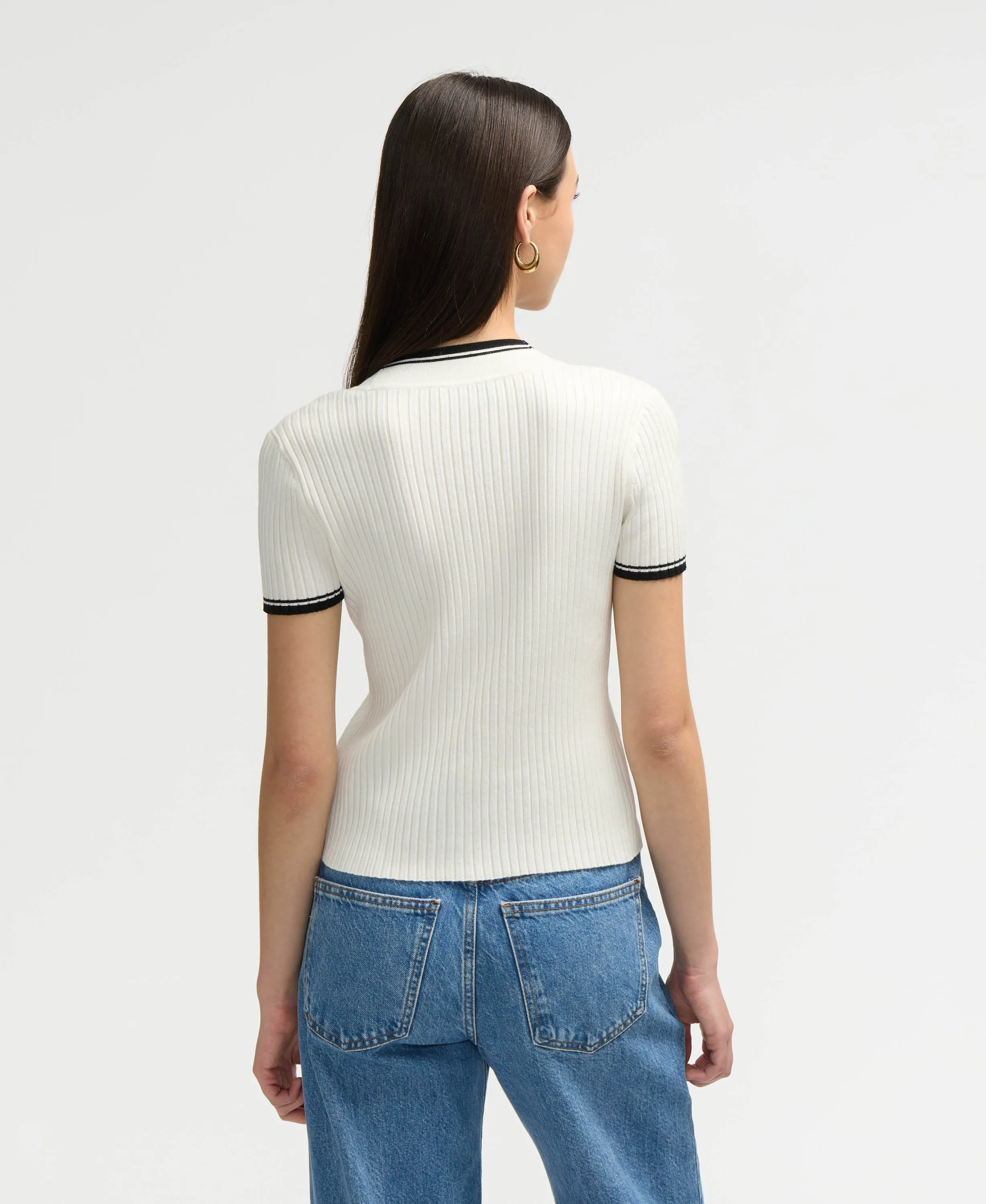 NVLT Womens Short Sleeve Cardigan Sweater