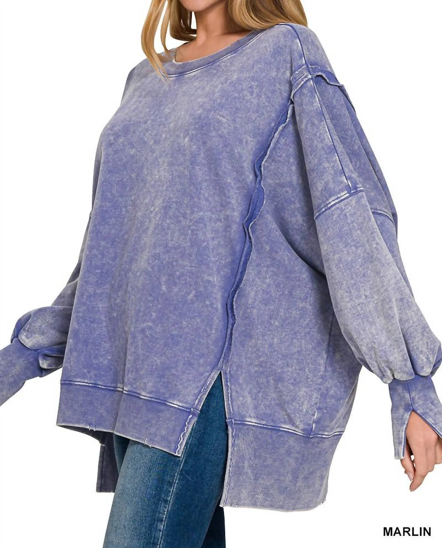 Ocean Drift Lounge Pullover Top In Marlin