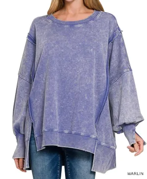 Ocean Drift Lounge Pullover Top In Marlin