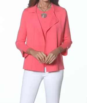 Open Front Cardigan In Blossom