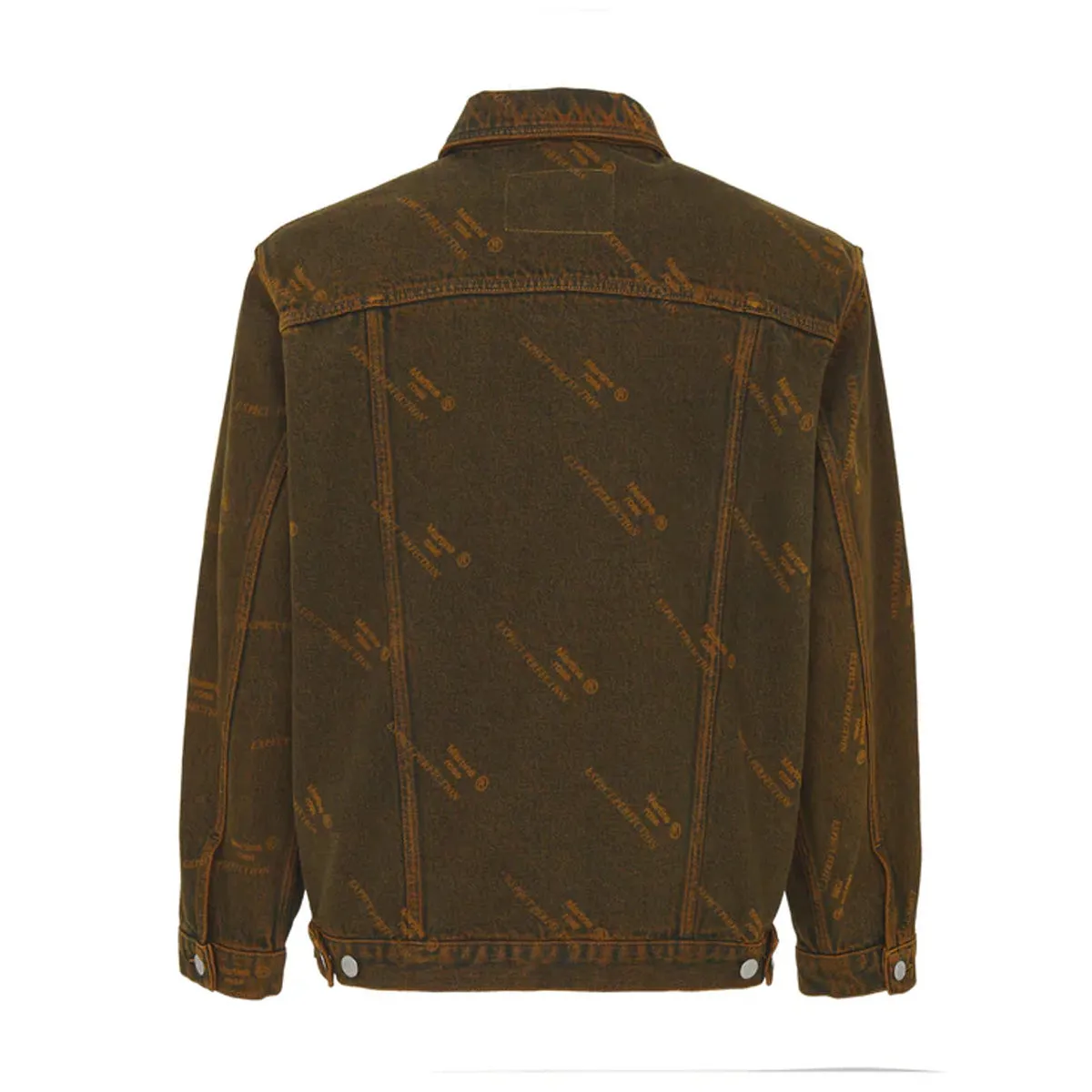 Oversized Denim Jacket 'Orange'