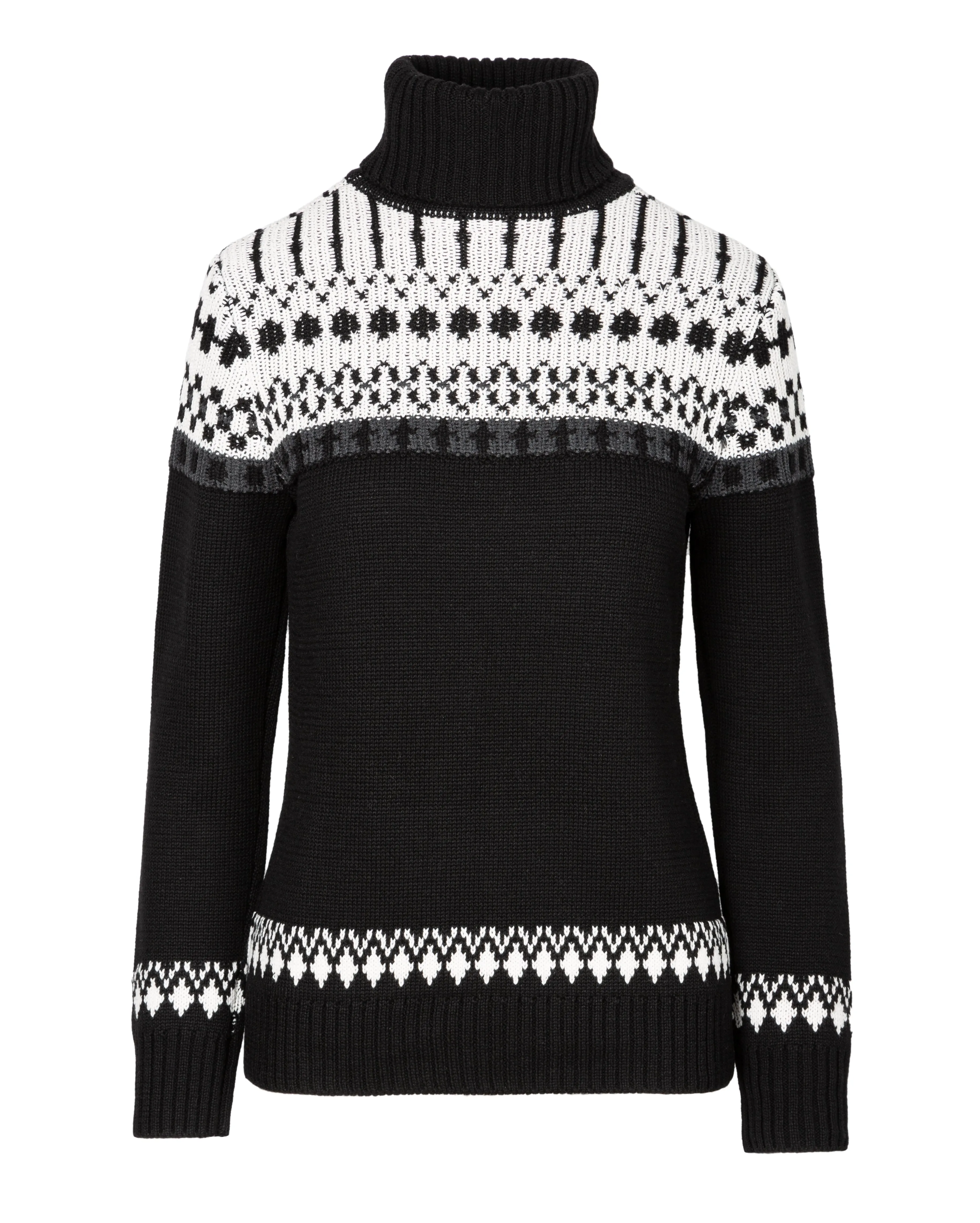Pajar Womens Slope Turtleneck Jacquard Sweater