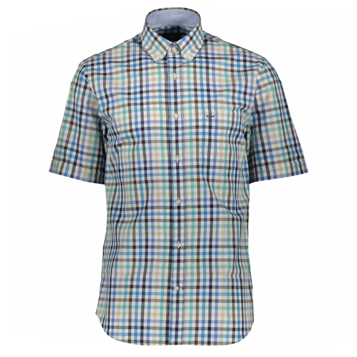 Paul & Shark Checked Short Sleeved Shirt
