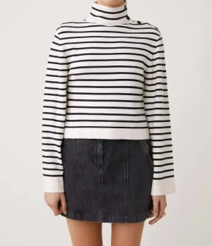 Piriac High-Neck Sweater In Blance Casse