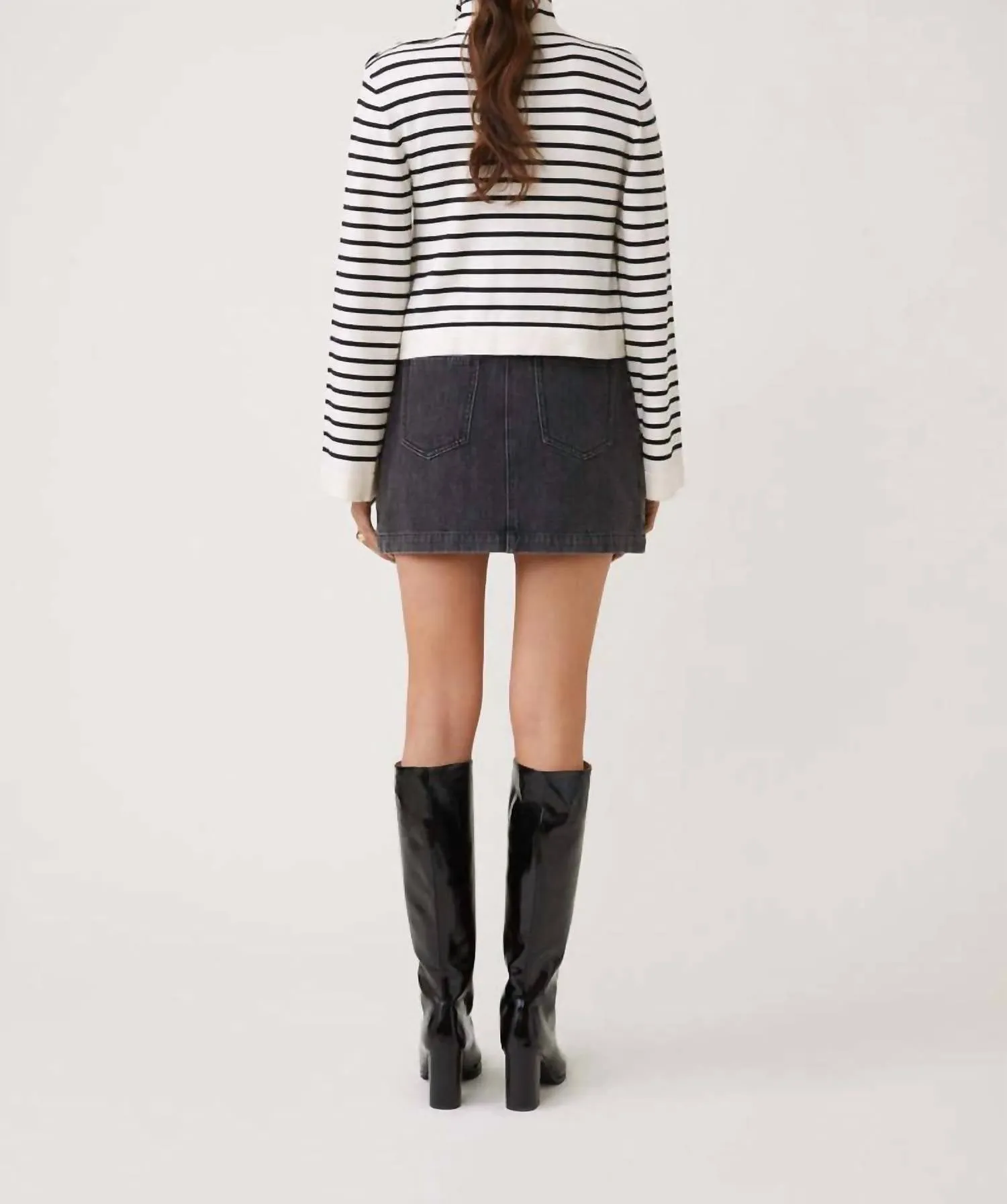 Piriac High-Neck Sweater In Blance Casse