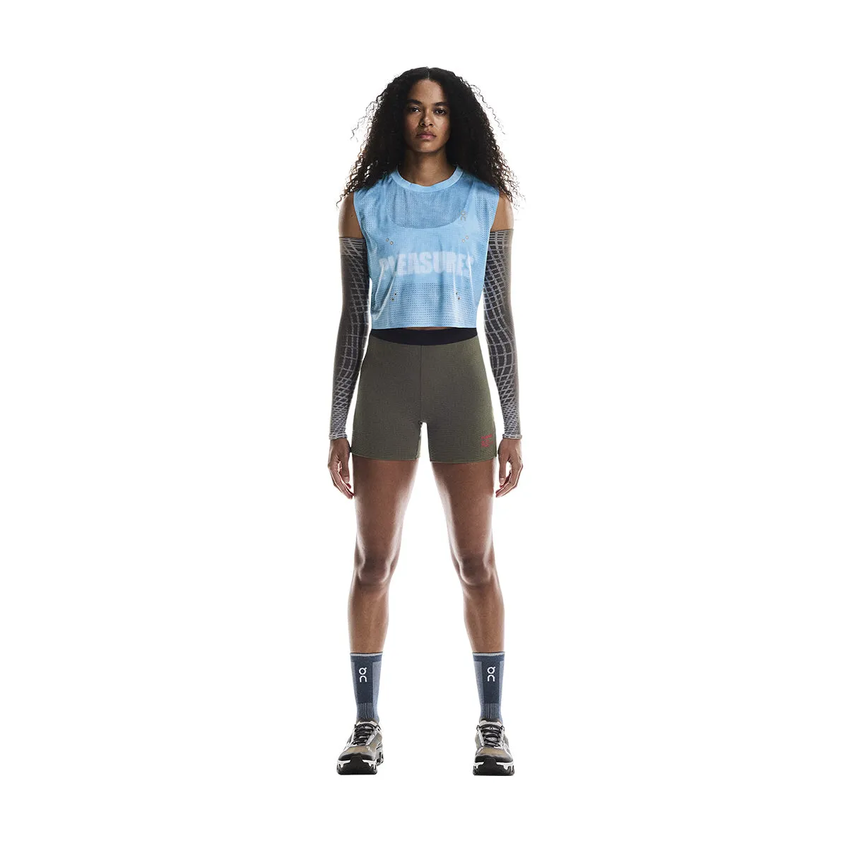   PLEASURES   The LOOP Running Supply Wmns Tights 'Olive'
