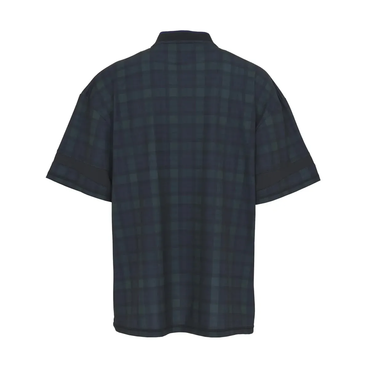 Printed Football Jersey 'Black Tartan'