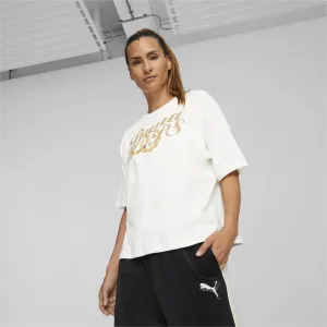 PUMA - Men's Sweatpants,Women's Sweatpants,Jogger Sweatpants,Fleece Lined Sweatpants,Tapered Sweatpants Men,Custom Logo Sweatpants,Organic Cotton Sweatpants,Plus Size Women's Sweatpants Women - Hoops Tee - White