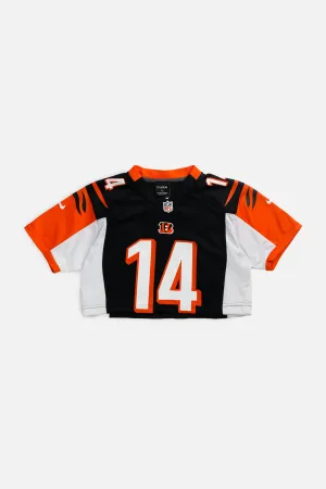 Rework Crop Cincinnati Bengals NFL Jersey - XS