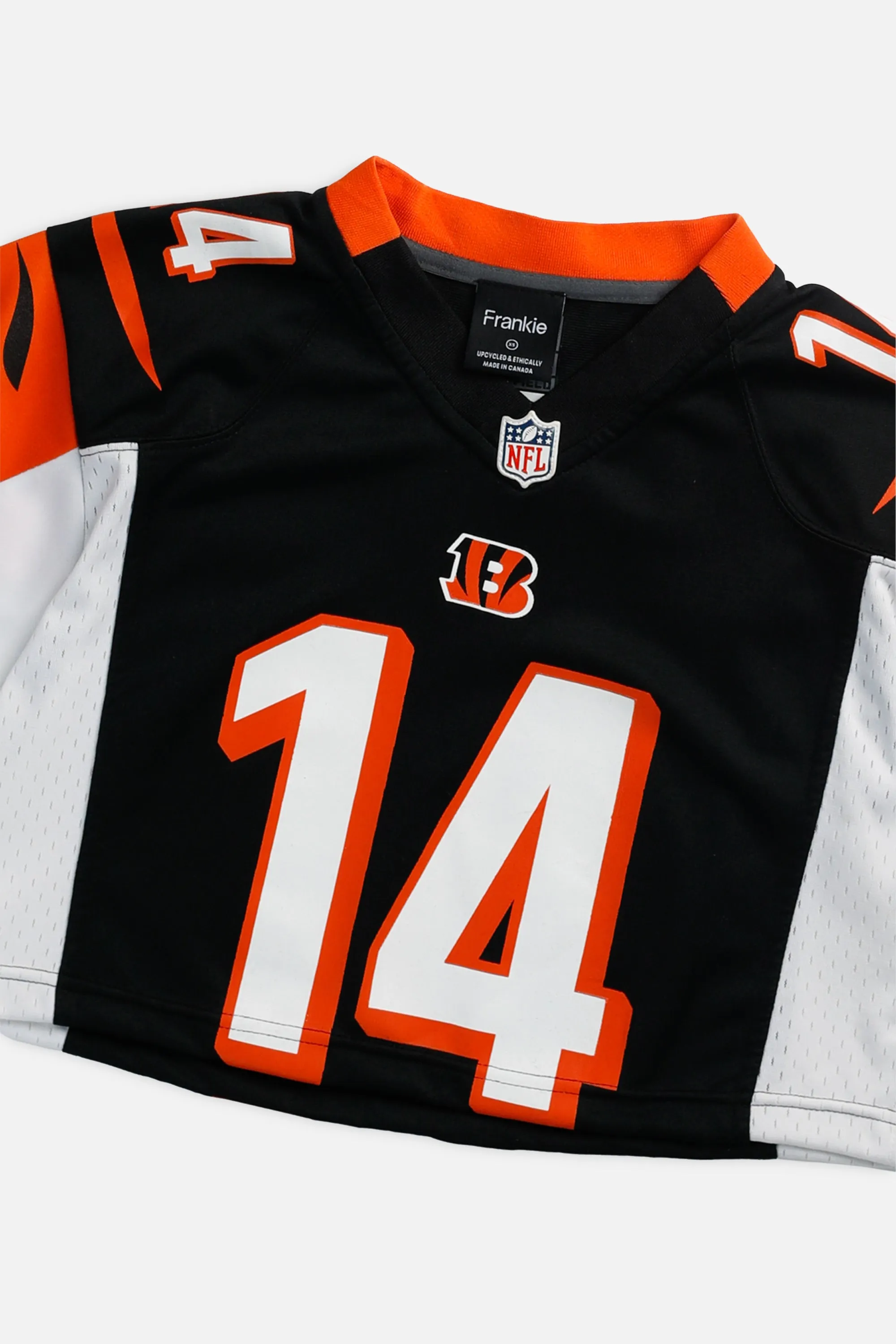 Rework Crop Cincinnati Bengals NFL Jersey - XS
