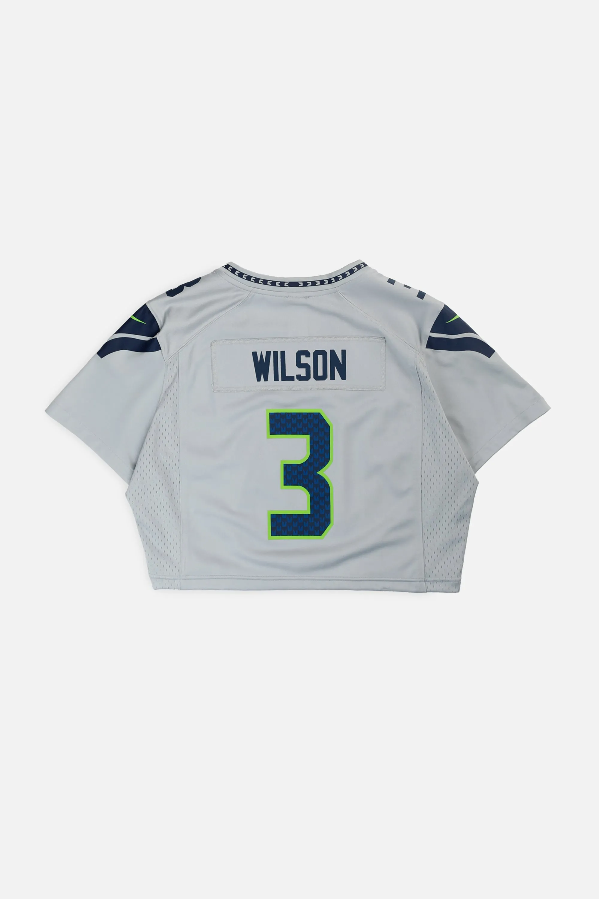 Rework Crop Seattle Seahawks NFL Jersey - L