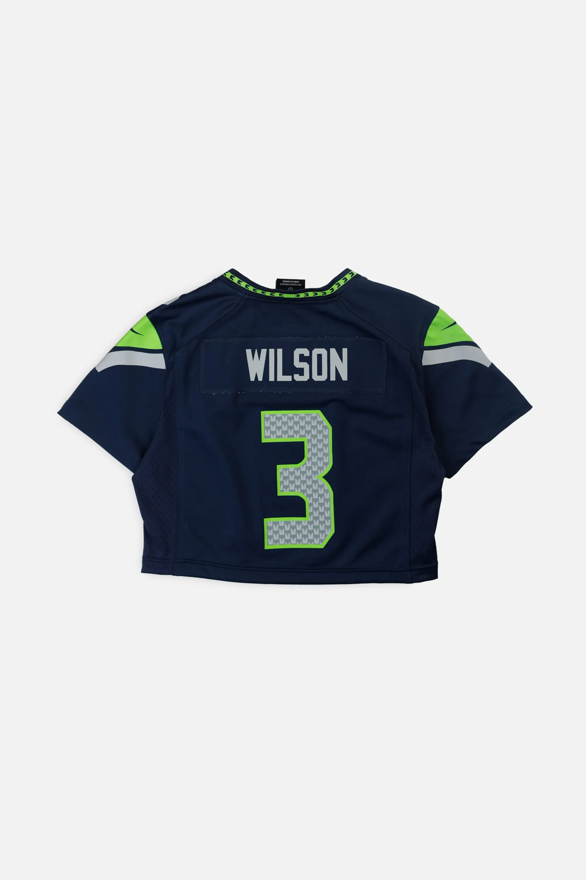 Rework Crop Seattle Seahawks NFL Jersey - S
