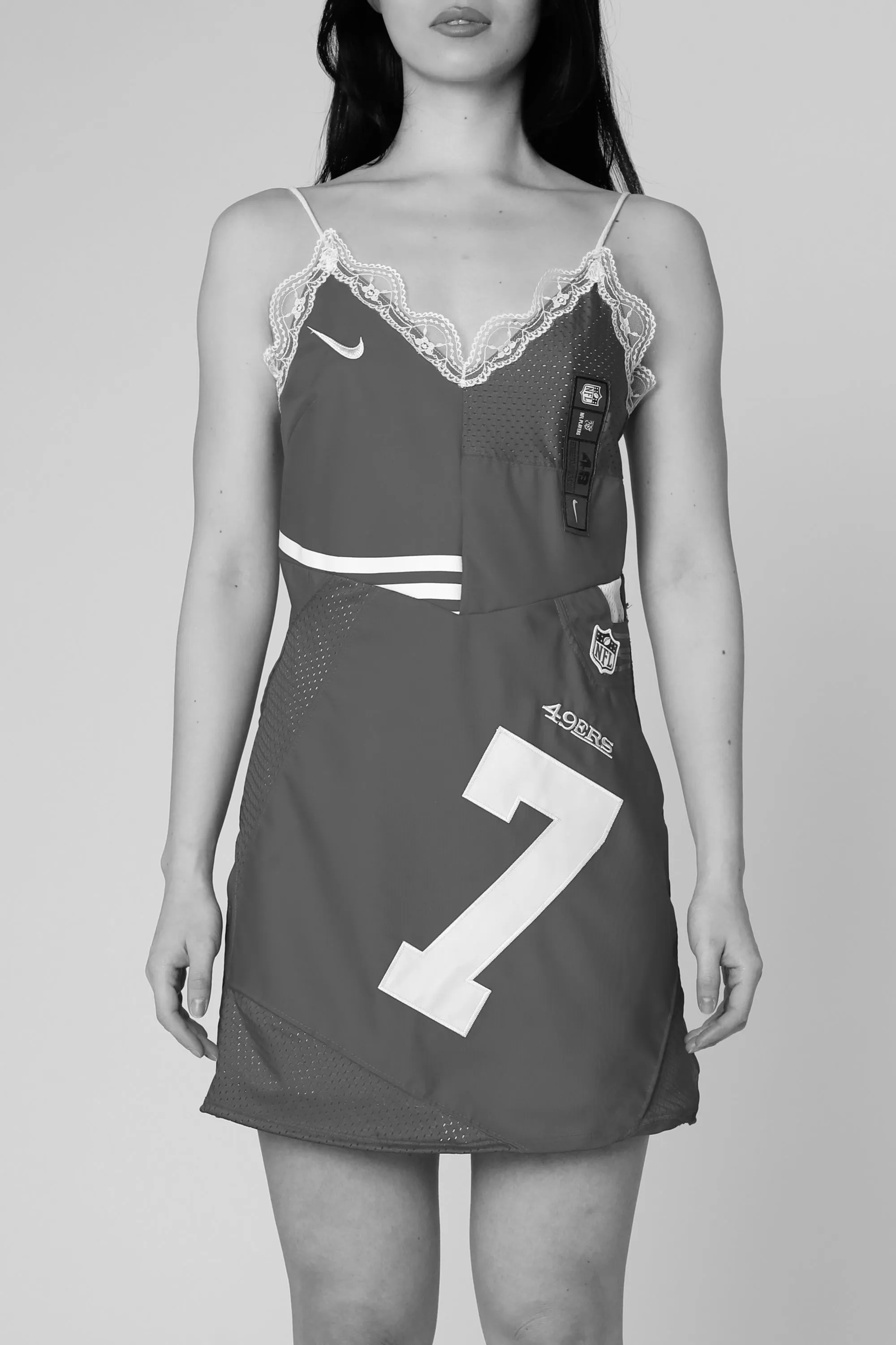 Rework Detroit Lions NFL Lace Dress - S