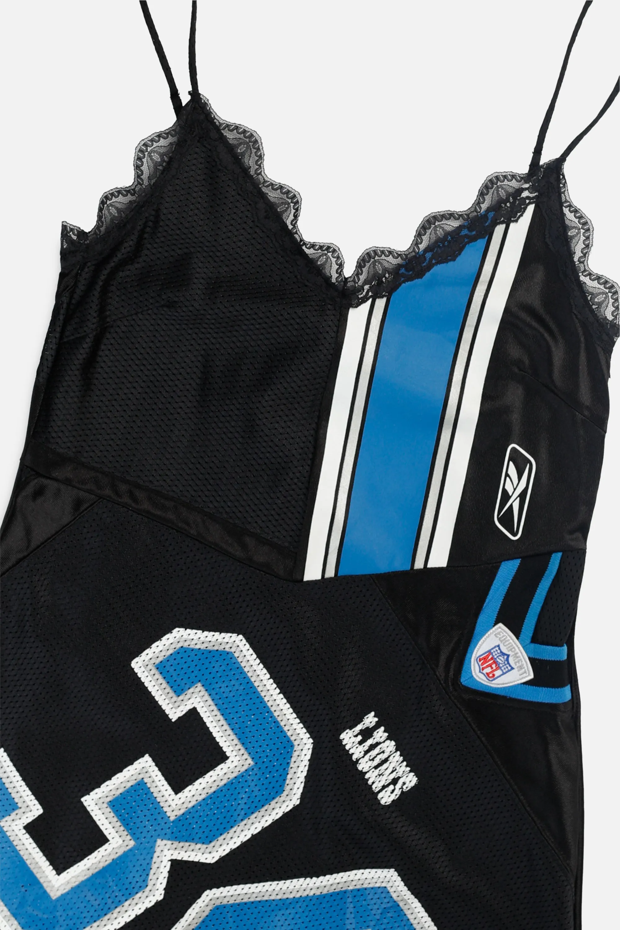 Rework Detroit Lions NFL Lace Dress - S