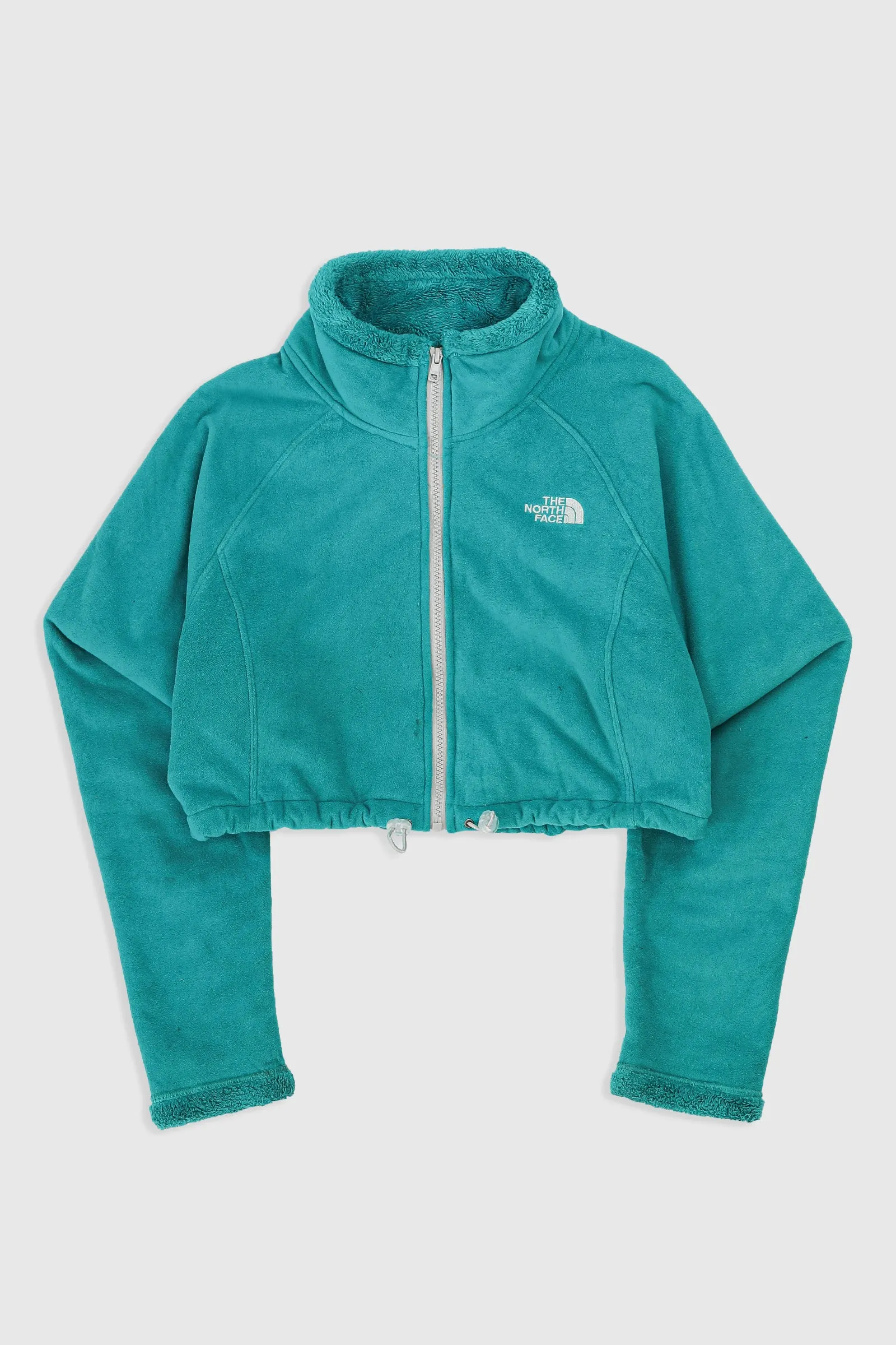 Rework North Face Crop Fleece Jacket - L