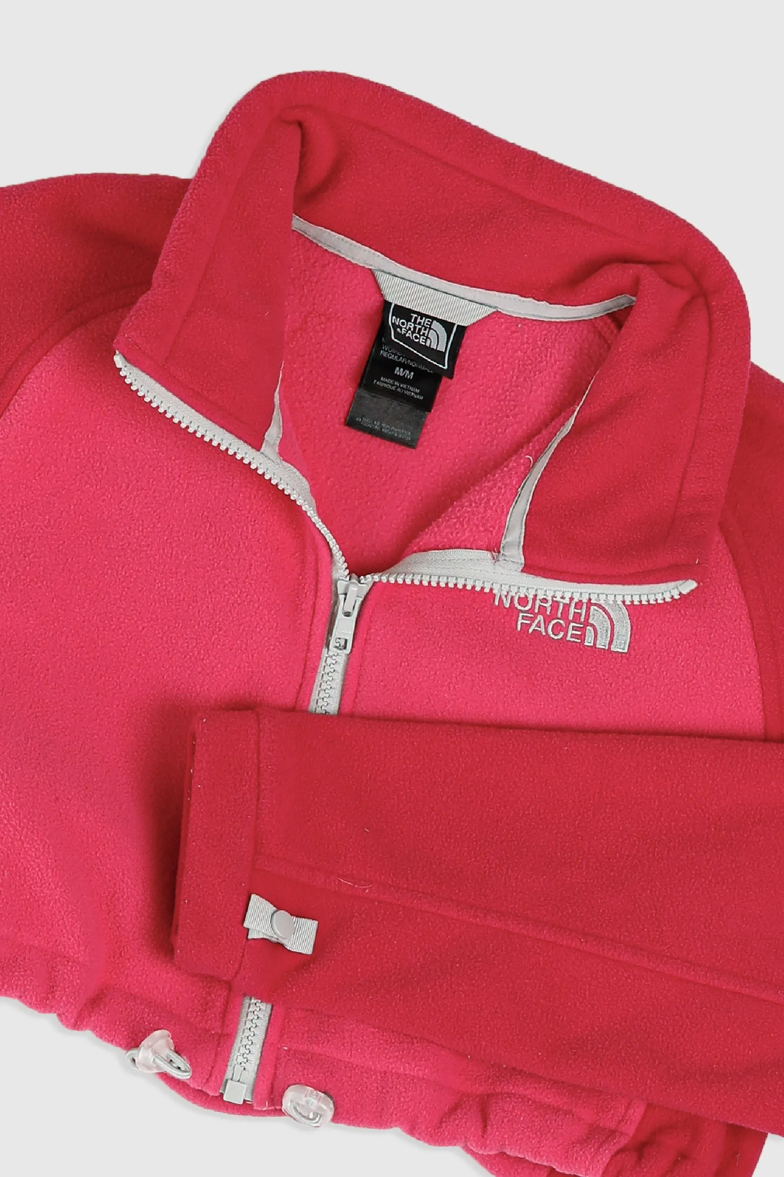 Rework North Face Crop Fleece Jacket - M