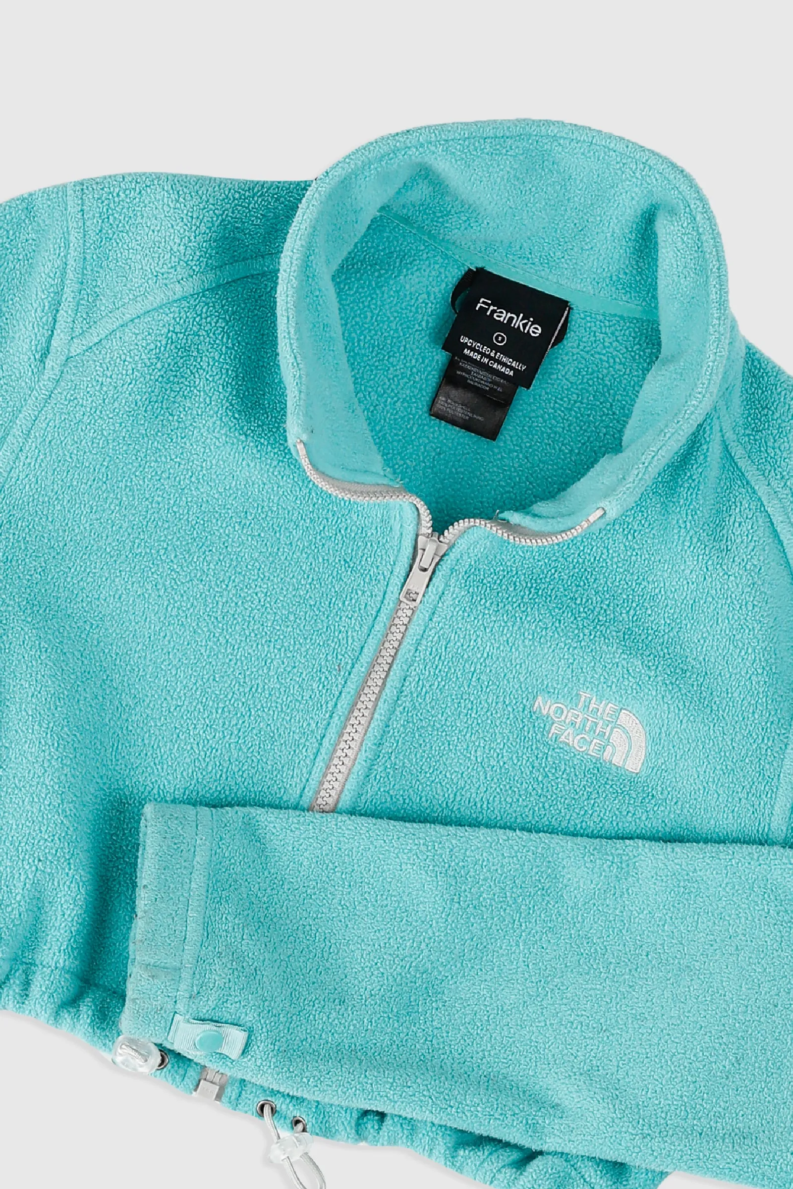 Rework North Face Crop Fleece Jacket - S