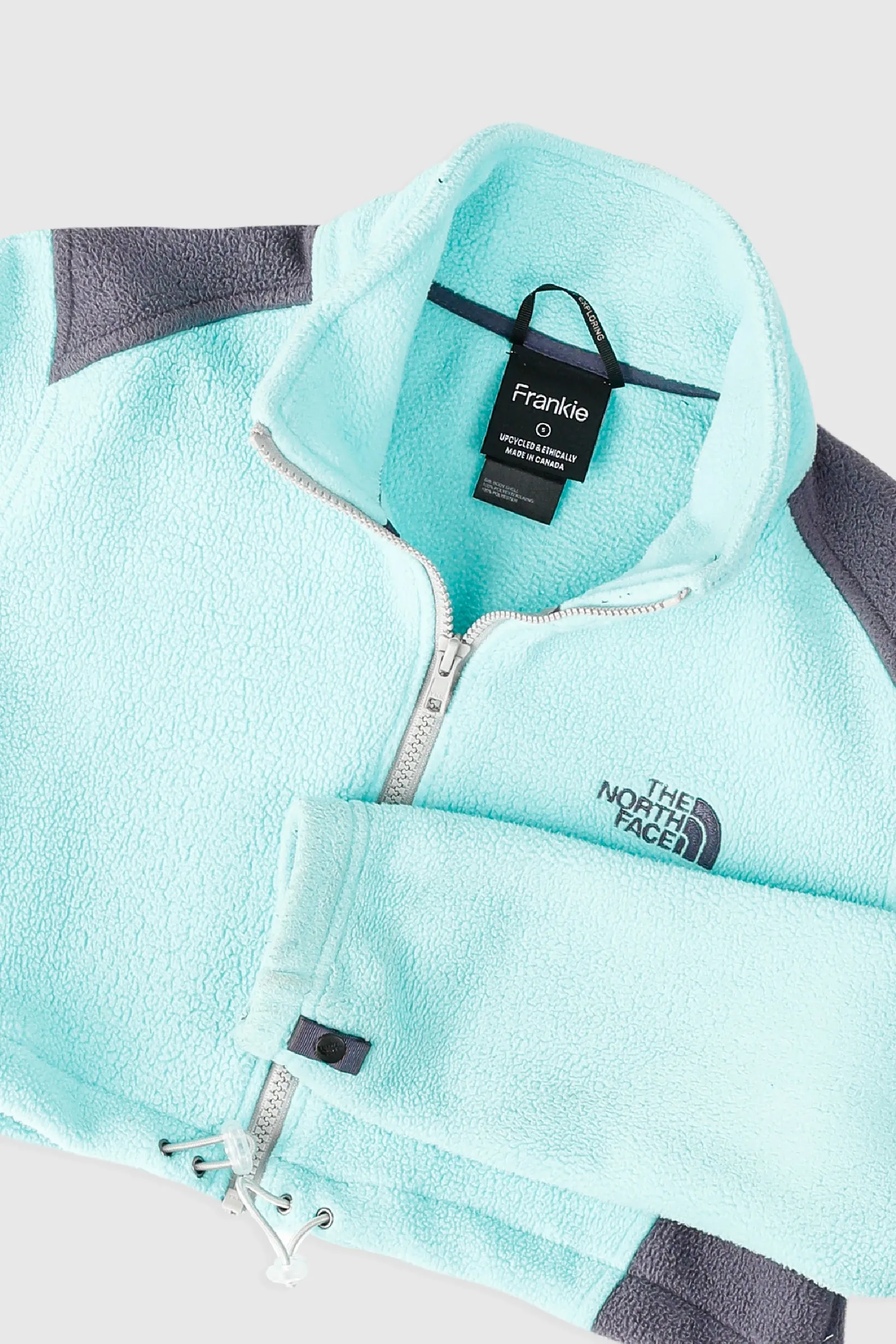 Rework North Face Crop Fleece Jacket - S
