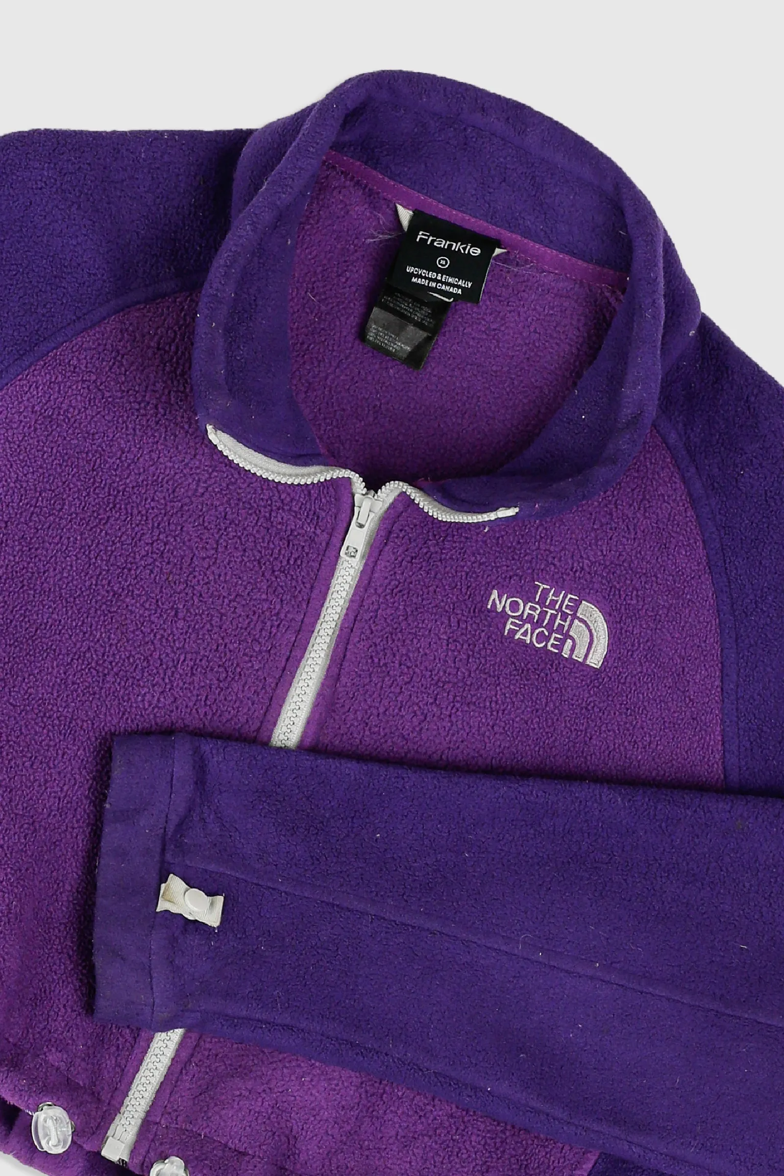 Rework North Face Crop Fleece Jacket - XL