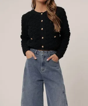 Rhys Longsleeve Sweater In Black
