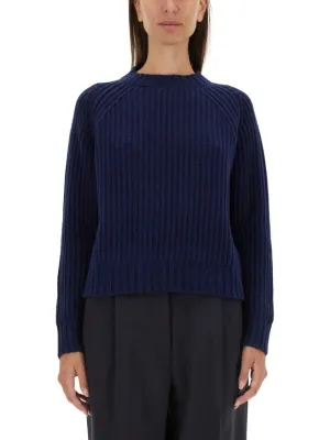 Ribbed Wool Jersey With Modern Cropped Silhouette