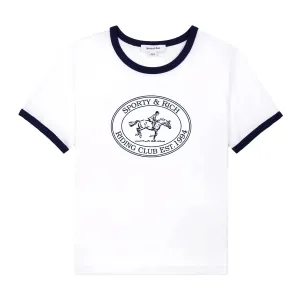 Riding Club Ringer Tee 'White'