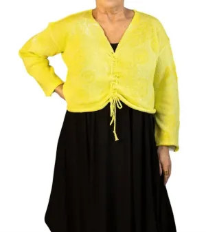 Ruche Sweater In Lemon