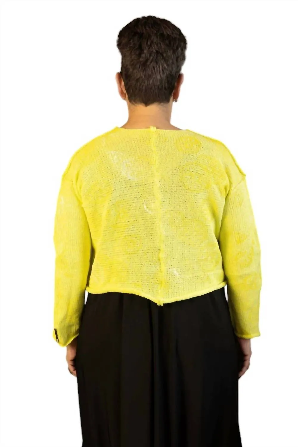 Ruche Sweater In Lemon