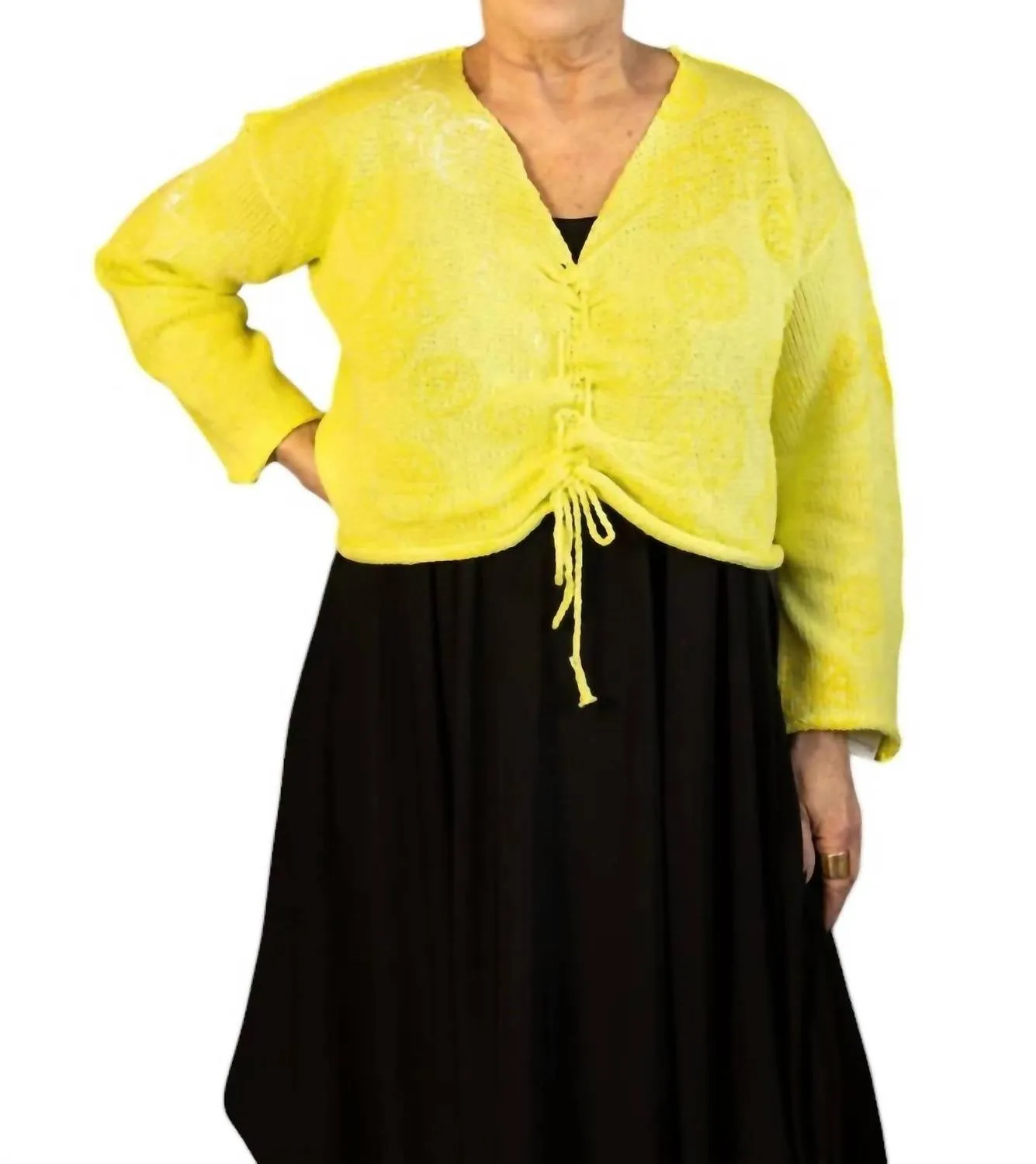 Ruche Sweater In Lemon