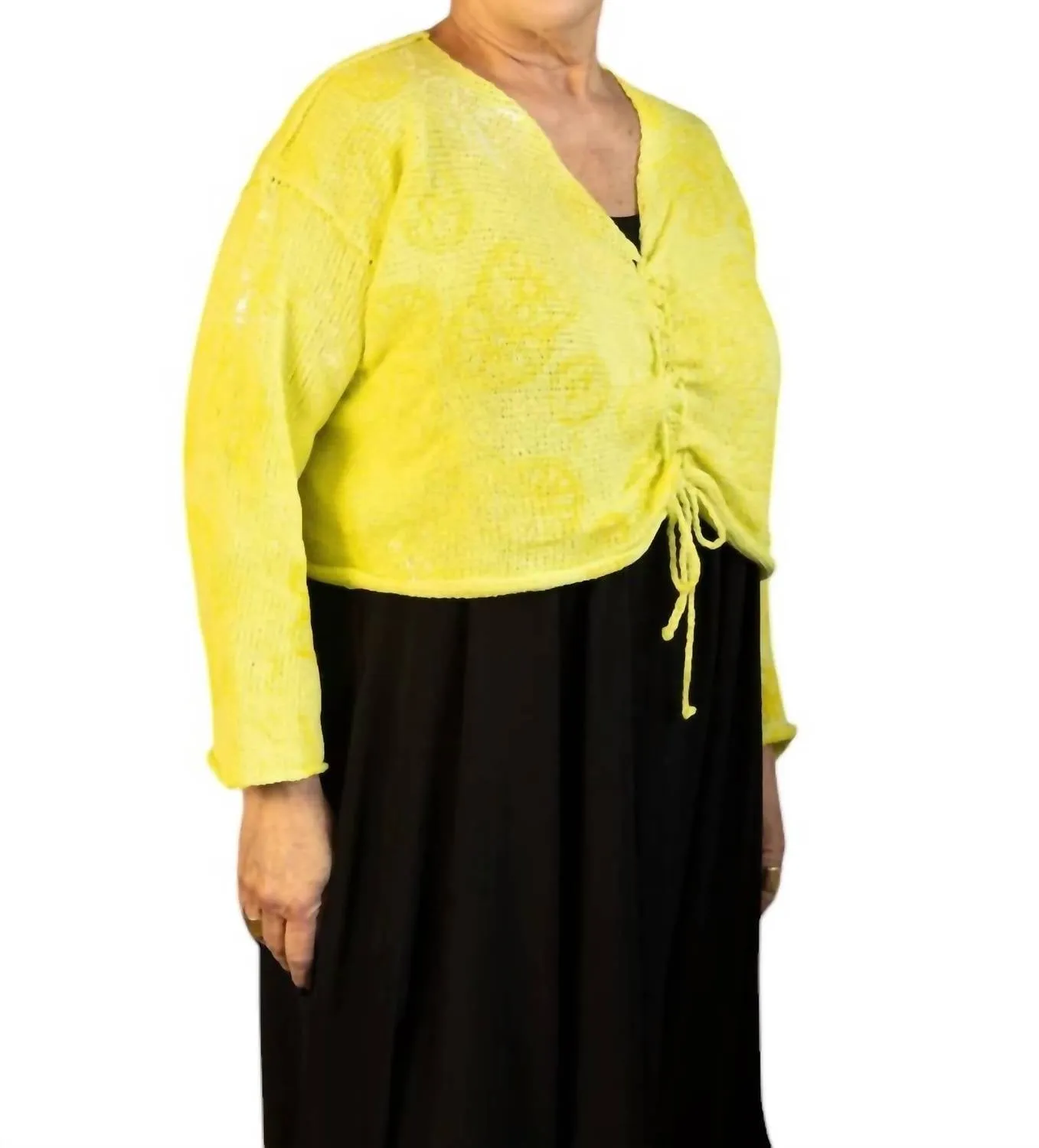 Ruche Sweater In Lemon