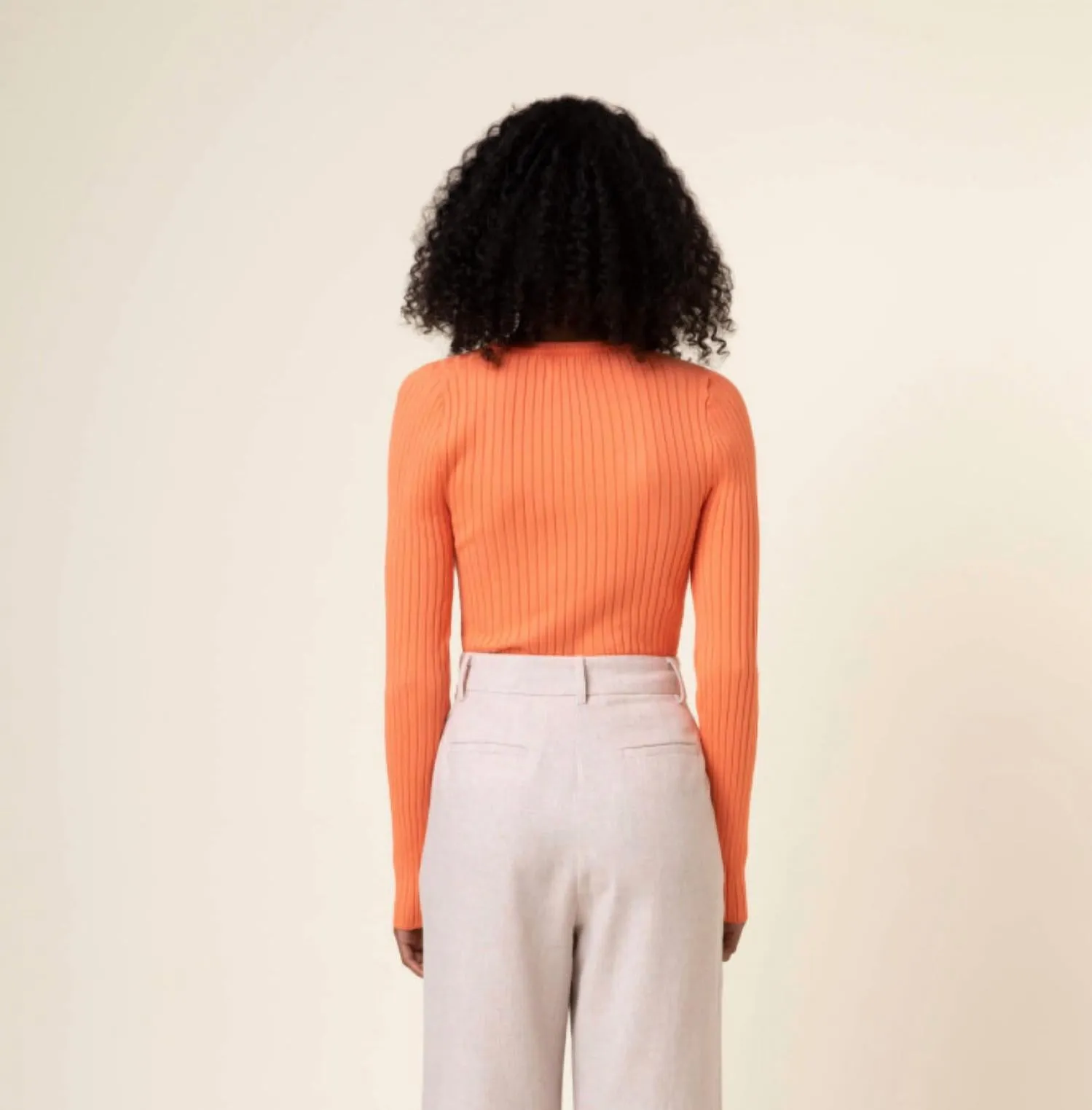 Samantha Knit Cardi In Orange