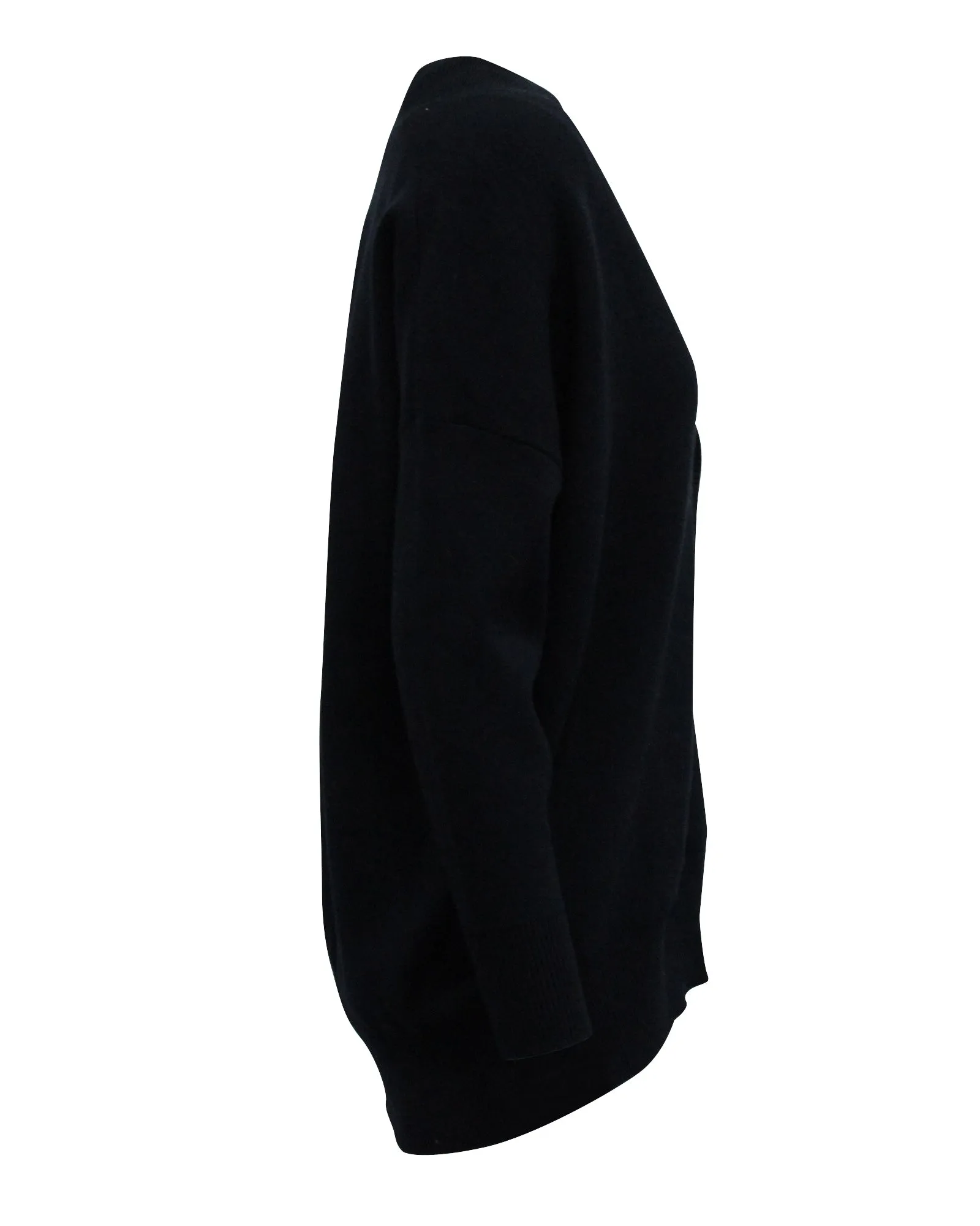 Sandro Paris Cardigan in Navy Blue Viscose