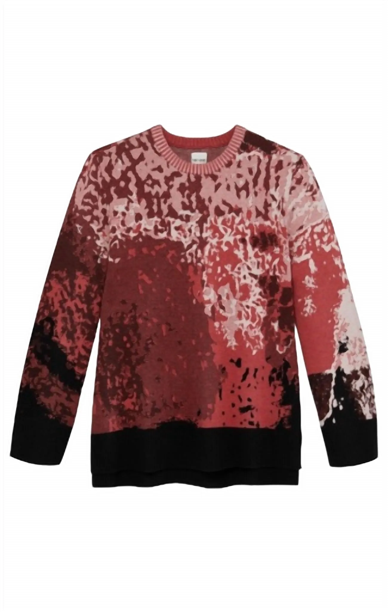 Scenic Sweater In Red Multi