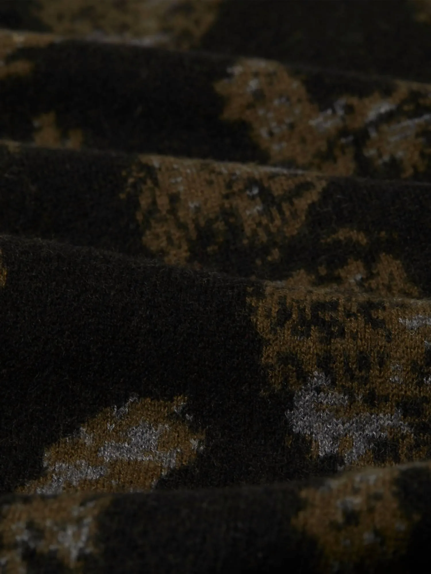Schill Cardigan In Black/khaki