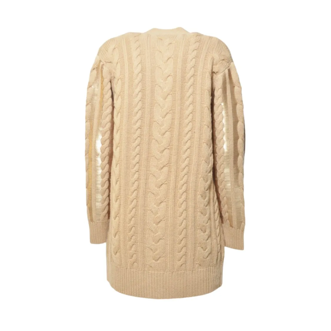 Sequined Mirco Cardigan In Wool And Cashmere