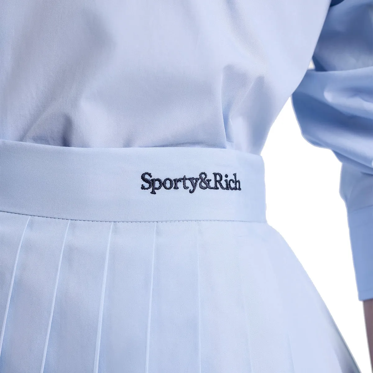 Serif Logo Anae Skirt 'Washed Hydrangea Navy'