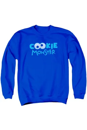Sesame Street Cookie Eyes Adult Crewneck Sweatshirt