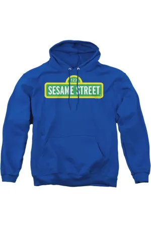 Sesame Street Logo Adult Pull Over Hoodie