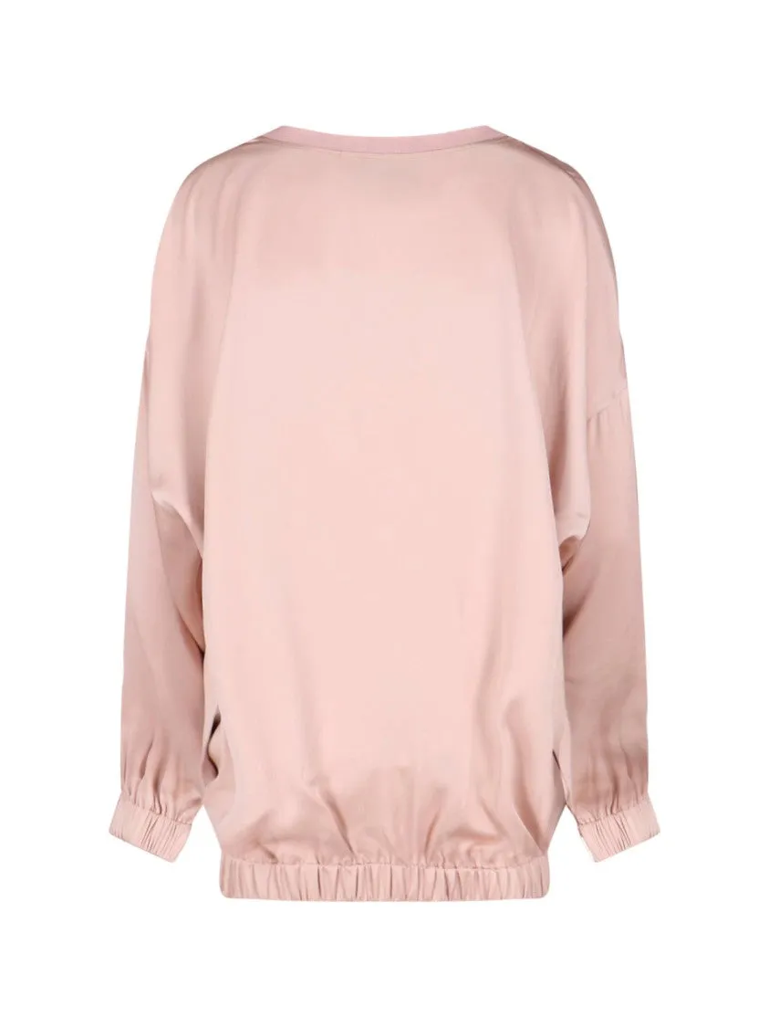 Silk-Blend Cardigan  Pink
