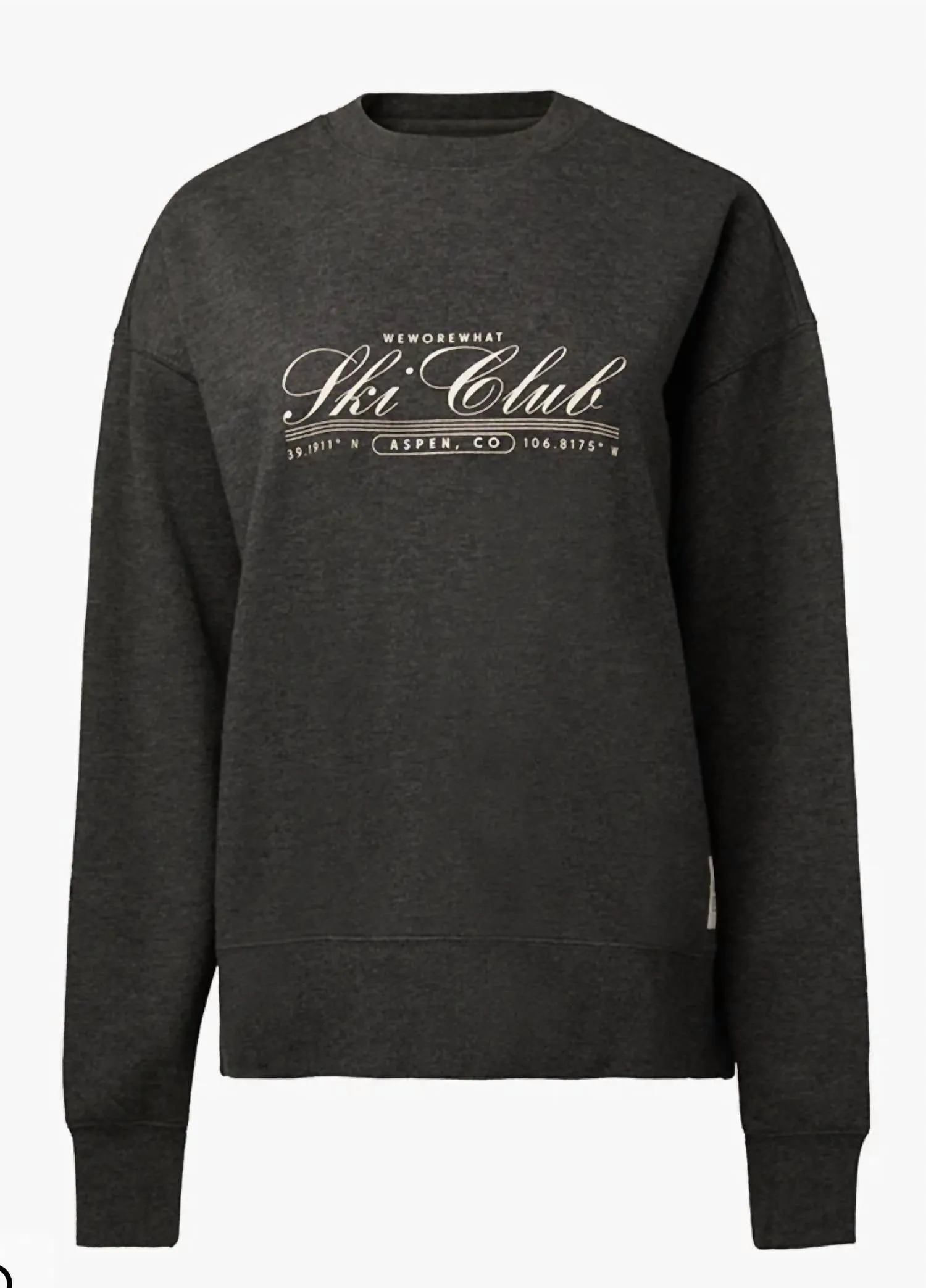 Ski Club Sweatshirt In Grey