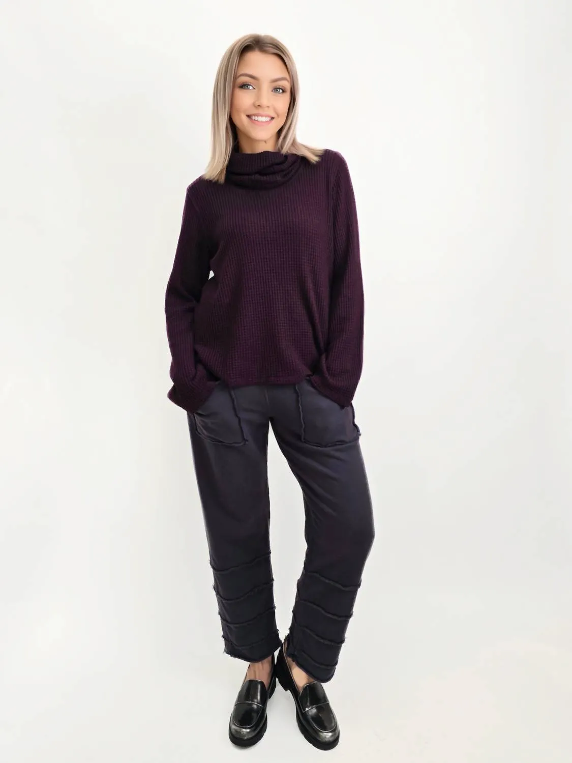 Slim Knit Sweater In Pulm