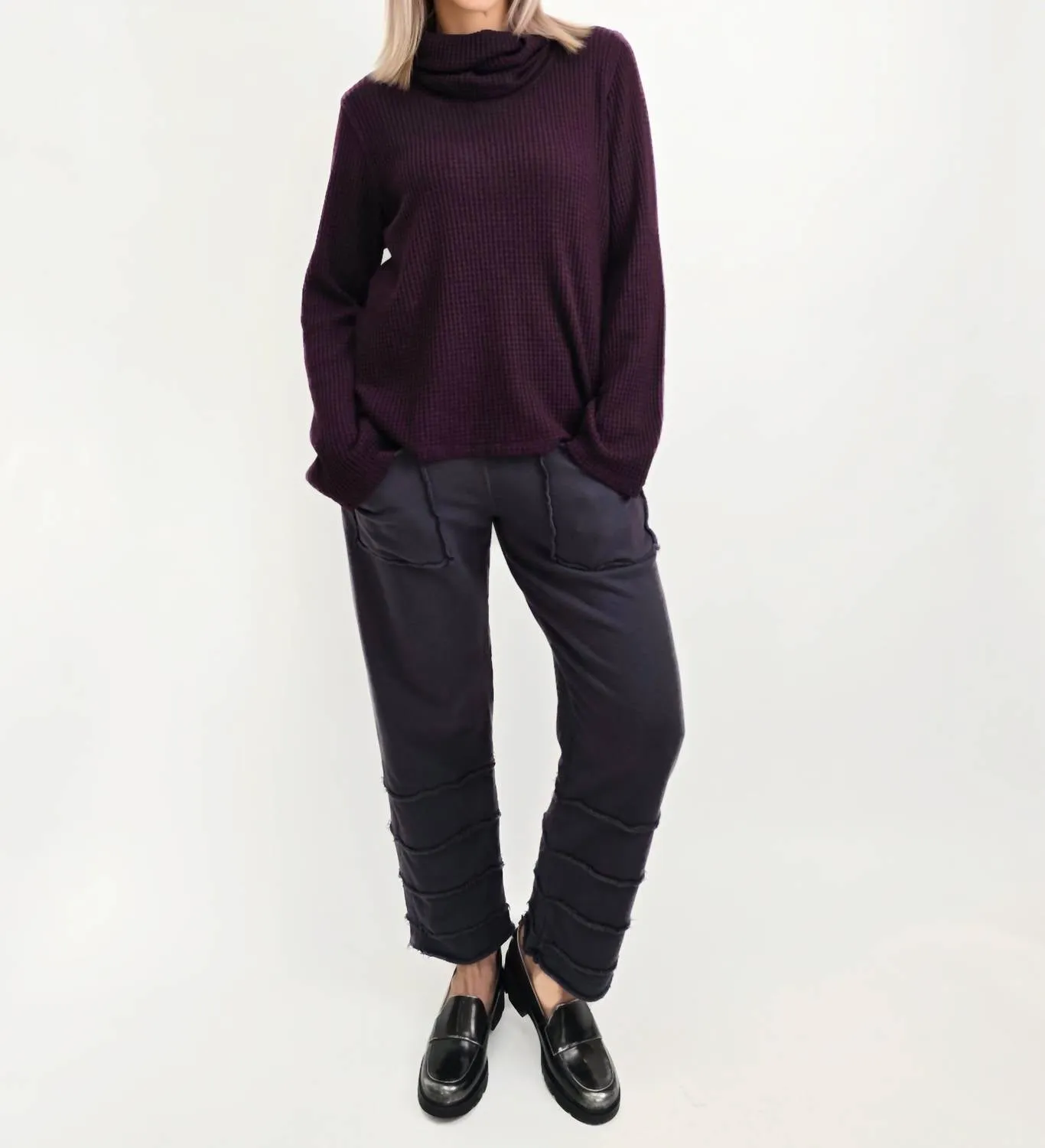 Slim Knit Sweater In Pulm
