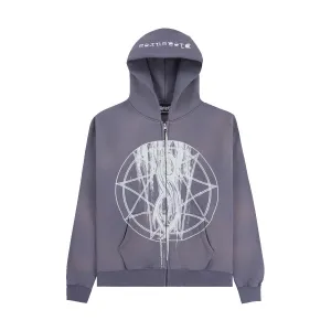  Slipknot Nonagram Zip Hoodie 'Smoke'