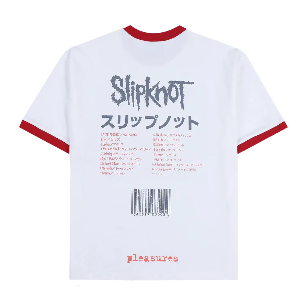   Slipknot Self Titled Ringer Shirt 'White'