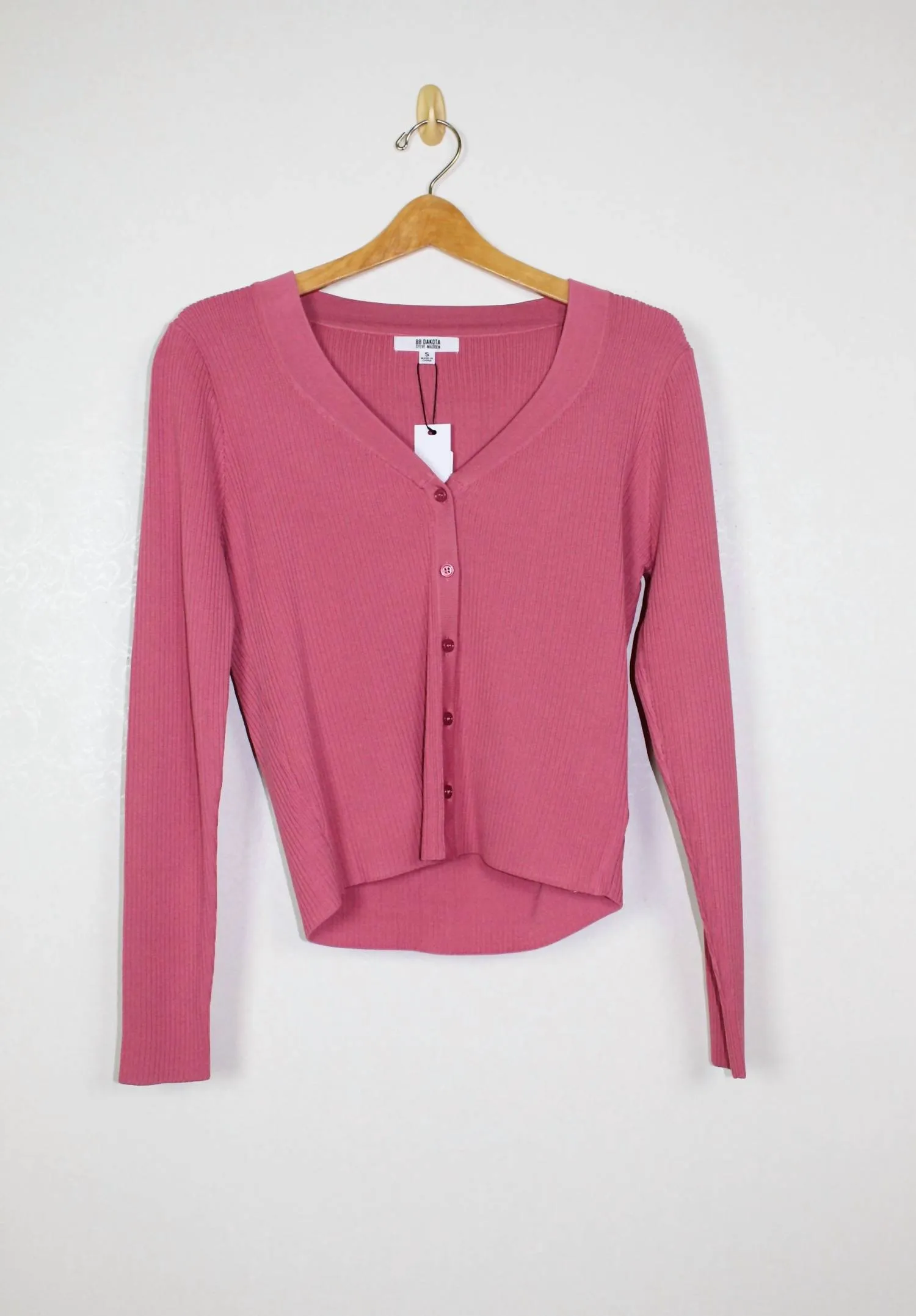 Spring Roll Sweater In Deep Lipstick